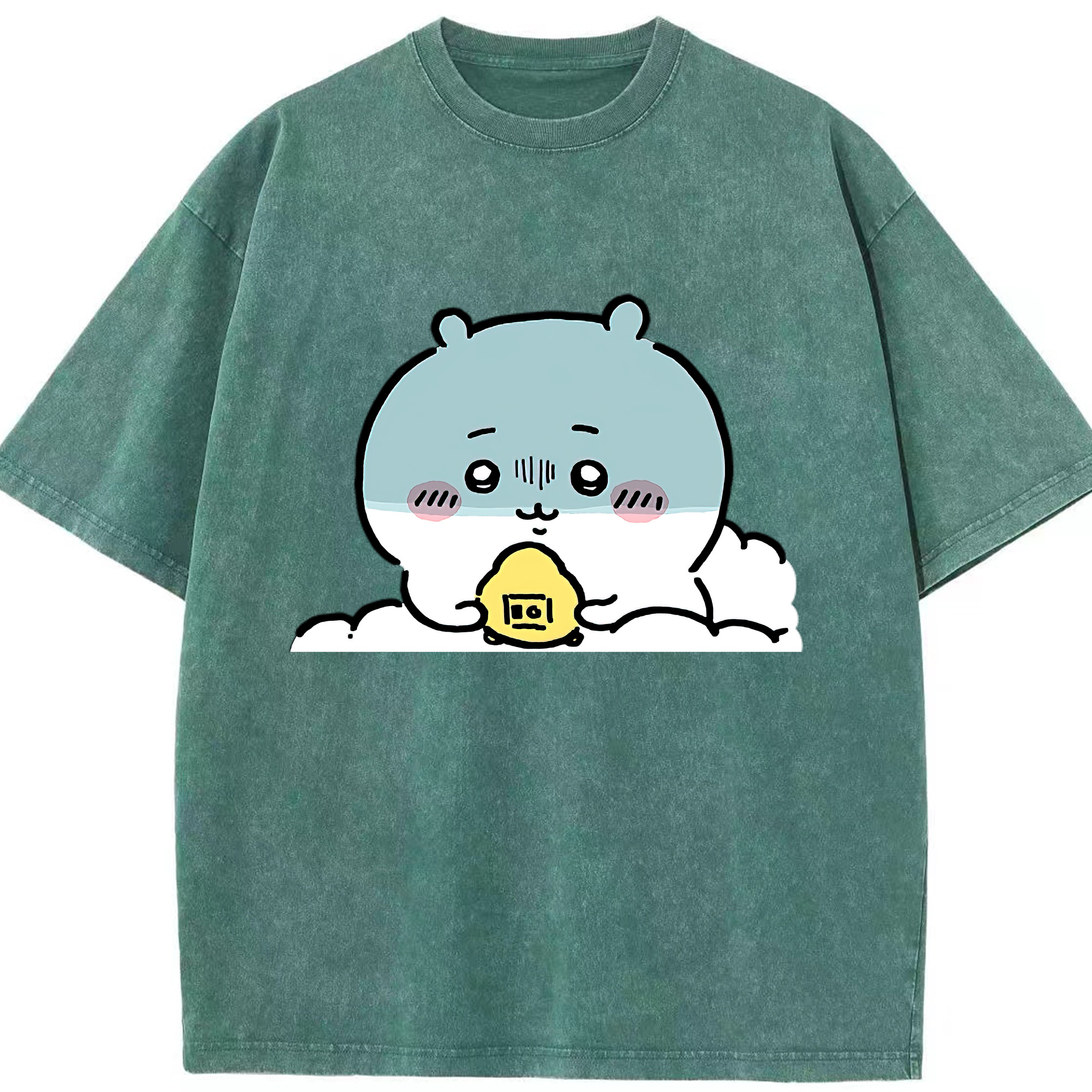 （画像用） ちいかわ ちいかわ Chii-kawa chiikawa 綿100% ヴィンテージ風 半袖Tシャツ（フロントプリント）